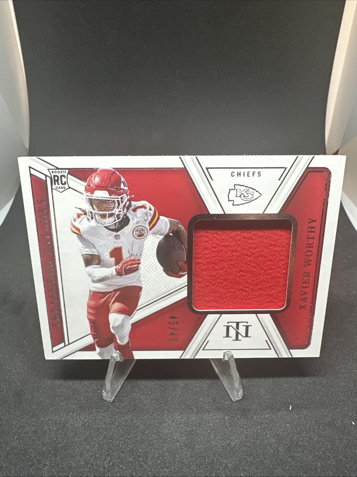 2024 Panini National Treasures Xavier Worthy /49 Treasured Patches RC ! Cheifs