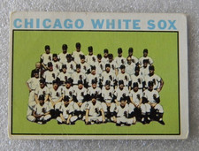1964 TOPPS BASEBALL CARD #496 CHICAGO WHITE SOX  TEAM CARD - VG  MAR137