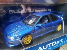 AutoArt Subaru Impreza 22B 1/18 Diecast glossy blue paint rare in original box