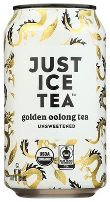 Just Ice Tea Golden Oolong Unsweetened Organic Iced 12 Fl Oz Coffee