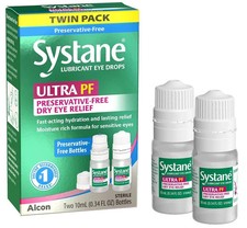 Systane Ultra PF Twin Pack Eye Drops Twin Pack 10mL Bottles 2x10ml EXP 05/26