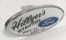 2 Inch Tow Hitch Cover Plug For Pickup Truck Polished W Blue Ford Logo Stayton