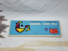 Vintage SAKURA CRAY-PAS Oil Crayons Set of 24 Non-toxic Made in Japan 1960s