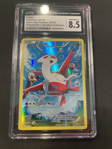 Pokemon Latias XY78 Black Star Promo Full Art Holo English 2015 CGC 8.5