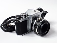 Asahi Pentax SV Chrome 35mm Film SLR /w 50mm and 135mm lenses