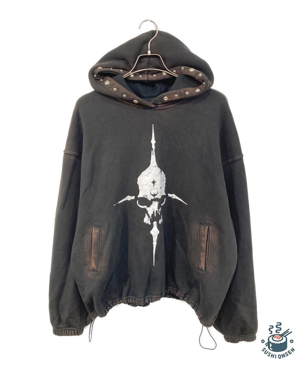 THUG CLUB Peace Stud Hoodie Size: 2 Black Men TC24SS1201 | eBay