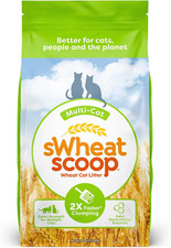 Natural Wheat Multi-Cat Litter, Superior Clumping with Odor Neutralizing Enzymes