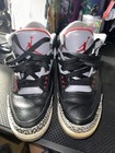 Jordan Retro 3 Black Cement 2011 good condition Mens Size 9 No Box