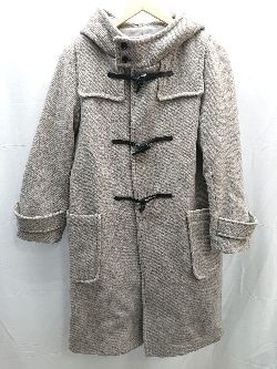 Mastermind Women Fashion Fabric Plain Winter Long Sleeve Duffel Coat Size S Gray