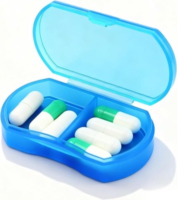 Pill Case for Purse Small Organizer Portable Travel Daily Pill... 