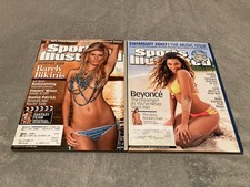 (2) Sport Illustrated Swimsuit Issue Lot-2007 Beyonce & 2008 Marisa Miller
