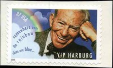US Scott # 3905, Edgar Y. "YIP" Harburg, 2005 37&cent; Stamp, MNH