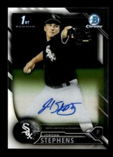 2016 Bowman Chrome #BCAP-JOS Jordan Stephens Prospects Auto *SURFACE DAMAGE