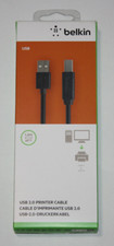 Belkin Premium Printer 6' USB A Male/B Male Black F3U154BT1.8M NEW