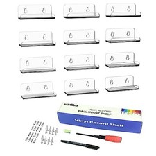 12 Pack 4 Inch Vinyl Record Shelf Wall MountVinyl Record ShelfRecord Shelves ...
