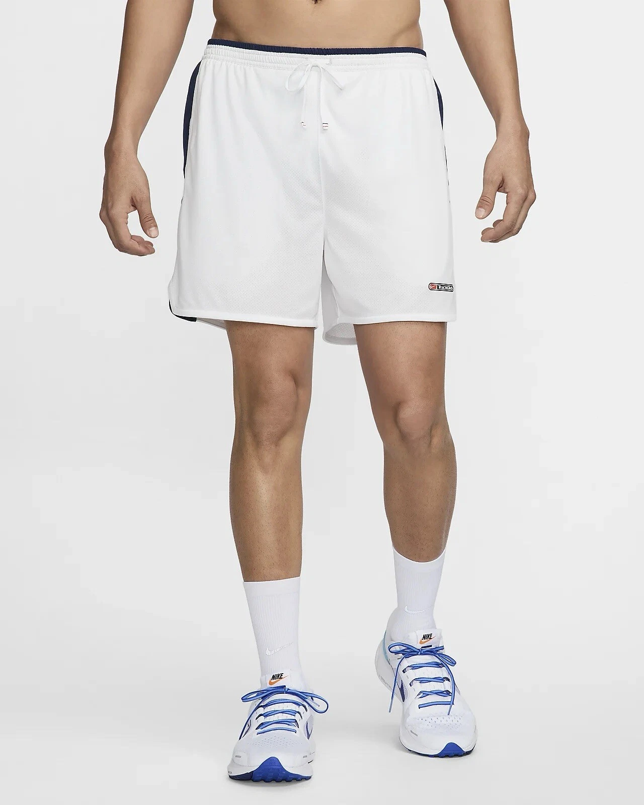 Nike Track Club Men's XL Dri-FIT 5” Brief-Lined White Running Shorts FZ7397-121