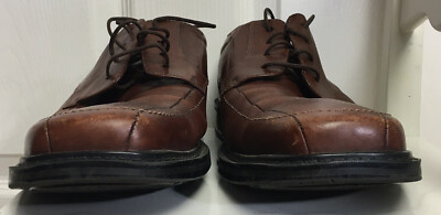 BOSTONIAN Mens 10 Wide Brown Leather Square Bicycle Toe  display picture 1