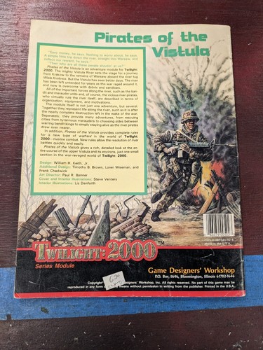 Pirates Of The Vistula W/ inserts attached Twilight 2000 502 GDW - Picture 2 of 5
