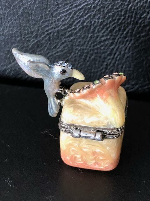Jay Strongwater Hummingbird and Flower Small Enamel and Jay Strongwater Hummingbird and Flower Small Enamel and