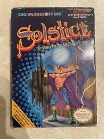 Solstice: The Quest for the Staff of Demnos (Nintendo NES) In Box TESTED