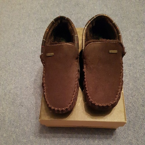 Barbour Men's Monty Slippers in BROWN 