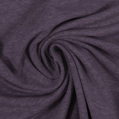 0,5m Eike melange violett (1648), Sweat gerauht (16,50 EUR/m)