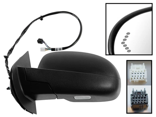 For GM Pickup SUV 2007 - 2014 Power Folding Mirror W/ Signal Memory Driver Side