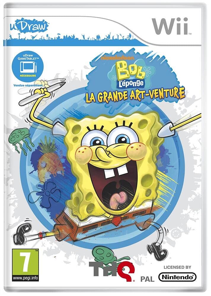 Bob L'Eponge La Grande Art-Venture (working only with Udraw Table (Nintendo Wii)