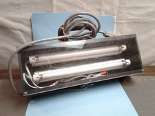 Vintage Portable Fluorescent Steel Light Box 1960s Handmade  