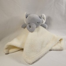Sandy Simon Plush Hray Elephant Cream Lovey Security Blanket
