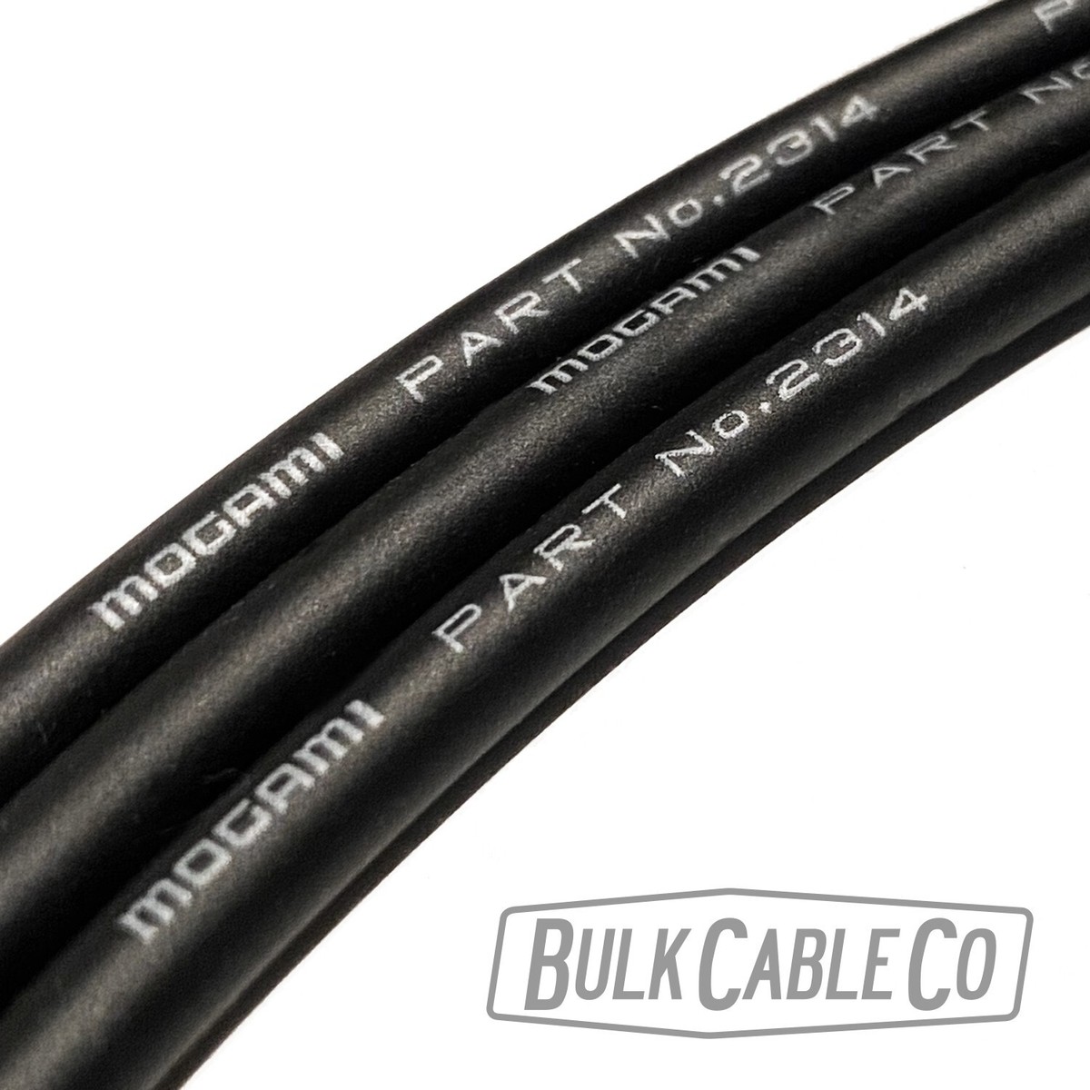 Produktbild von 1 Meter Mogami W2314 Instrumentenkabel - Hochwertiges Patchkabel Für Effektpedale In Schwarz