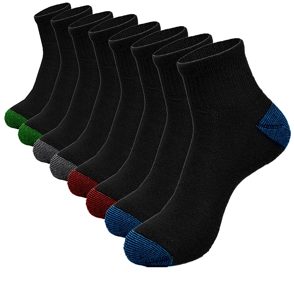 3 Pairs For Mens Sports Premium Cotton Ankle Crew Socks Low Cut