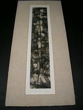 UNLESERLICH SIGNIERT*TUSCHE - ZEICHNUNG*ABSTRAKT*EINZELBLATT 1/1*VINTAGE*