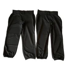 Champro Softball Pants Womens Size S Black Stretch Fireball Knickers 2 Pair