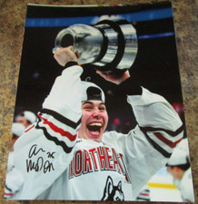 AIDAN MCDONOUGH SIGNED 8X10 MATTE PHOTO VANCOUVER CANUCKS (A)