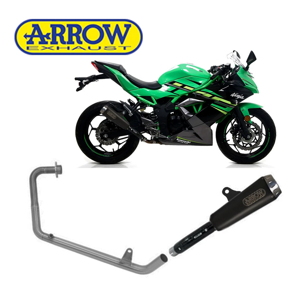 Echappeme Compl Arrow Racing Nich Noir Fond Acer Kawasaki Ninja125 2019 2020 - Photo 2/4
