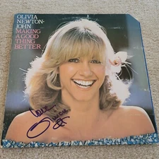 Olivia Newton-John Making SIGNED AUTOGRAPH LP ALBUM VINYL  #B