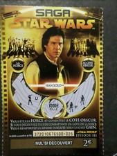 TICKET GRATTAGE SAGA STAR WARS, HAN SOLO, CINEMA, VF collection TTB D