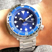 Luminous 46.5mm NH35 Automatic Men Watch Sapphire Glass 200 Waterproof Auto Date