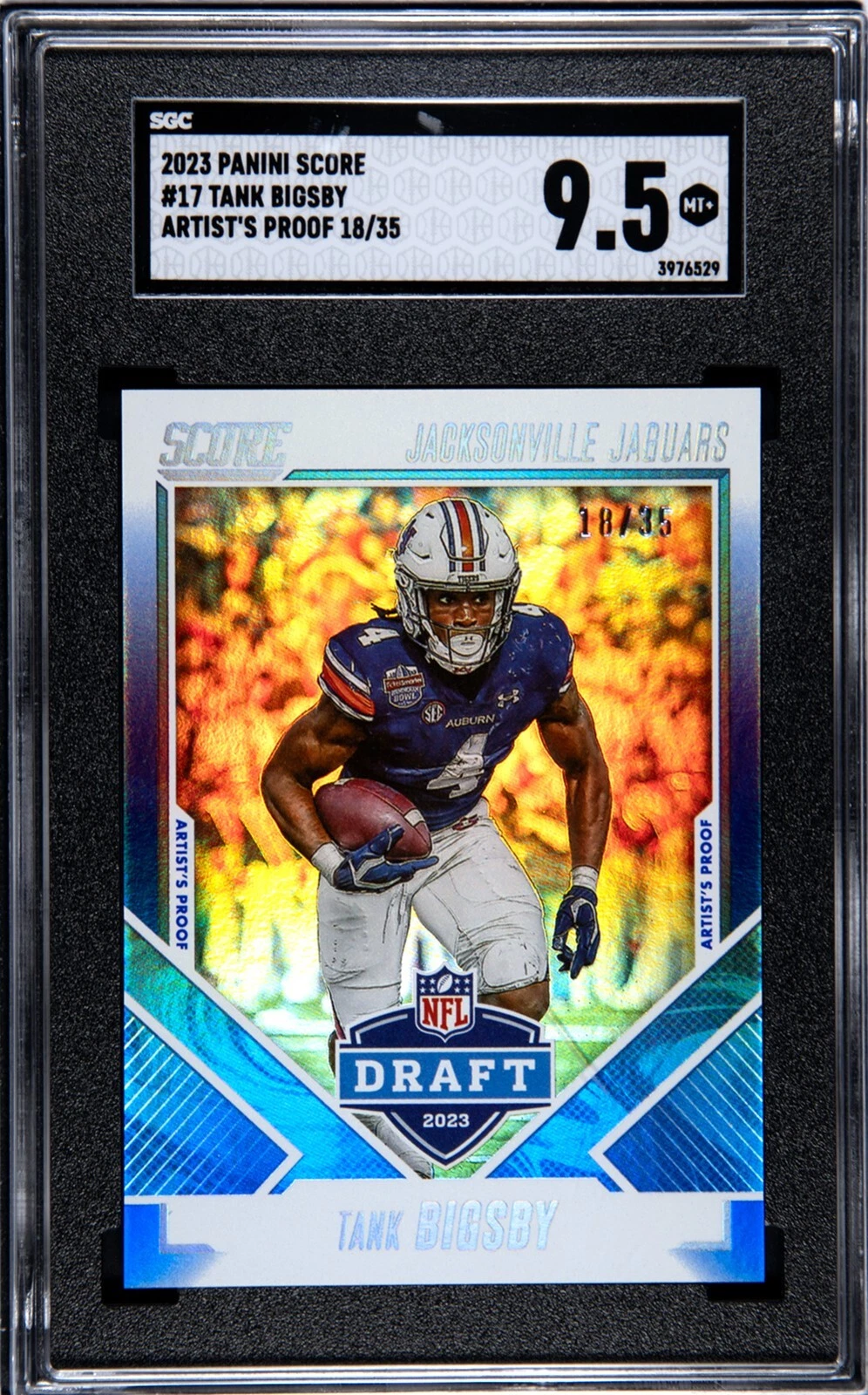 Tank Bigsby Panini Score NFL Draft #17 Artists Proof