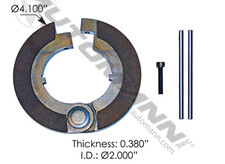 755.CB313, 2 Hinged Clutch Brake - 0.380 Thic...