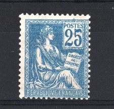 FRANCE STAMP TIMBRE N° 118 " MOUCHON 25c BLEU TYPE II 1900 " NEUF xx TTB  V110