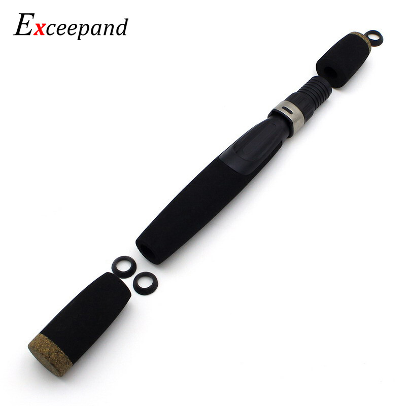 Black EVA Spinning Fishing Rod Handle Grips Split Parts for DIY Rod Building eBay