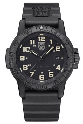 LUMINOX Herren-Uhr Leatherback Sea Turtle Giant Schwarz/Sandfarben XS.0330