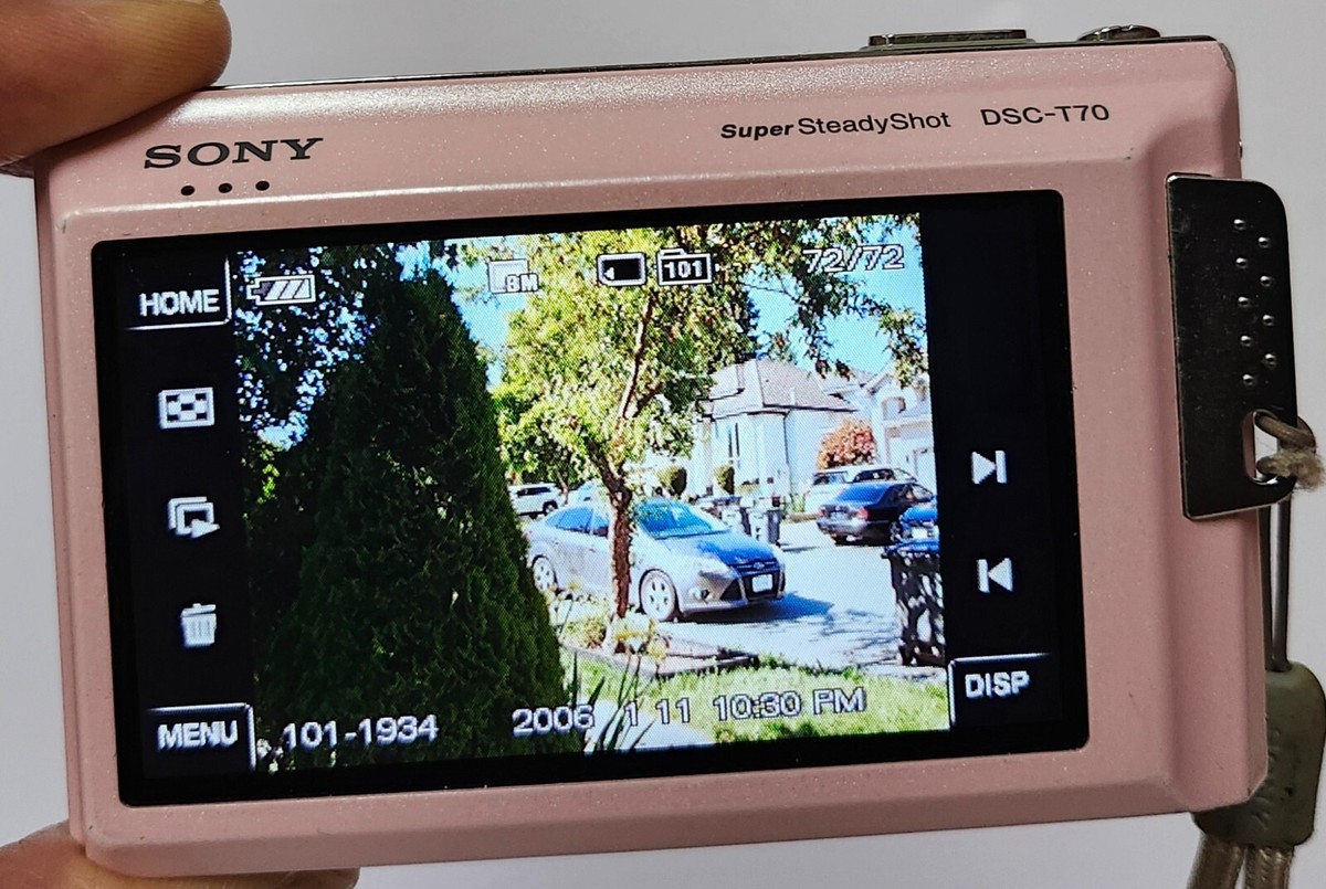Sony Cyber-Shot DSC-T70 8.1MP Digital Camera Pink For Repair W