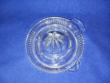 Vintage Kitchen Clear Glass Juicer chip on handle