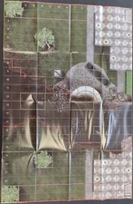 HEROCLIX MAP 2012 Batman No Man's Land WAYNE MANOR GROUNDS POST-CATACLYSM 16x24