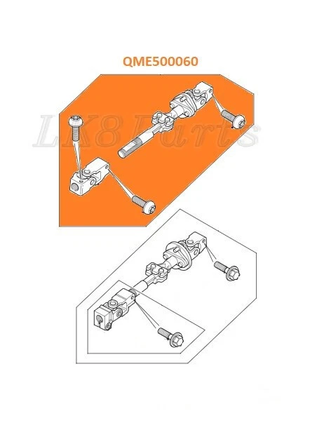 Land Rover Discovery 2 99-04 columna de dirección eje inferior QME500060 nuevo Foto 4 de 4
