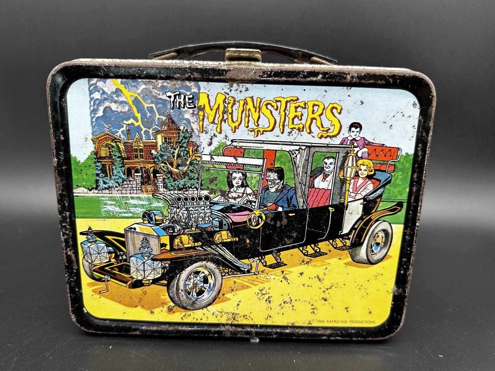 RARE! 1965 VINTAGE THE MUNSTERS LUNCH BOX WITH THERMOS! eBay