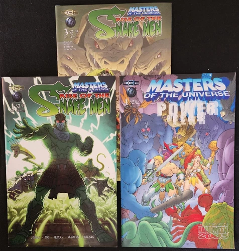 Masters of the Universe Rise of the Snake Men 1 3 & Power Fear CrossGen CGE 2003